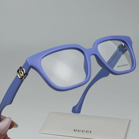 Gucci GG1536O 008 BRAND NEW Eyeglasses Violet Women Square